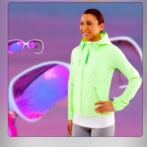 lululemon athletica Jackets & Blazers - Lululemon Street To Studio Light Green Windbreaker Jacket Lime Green
